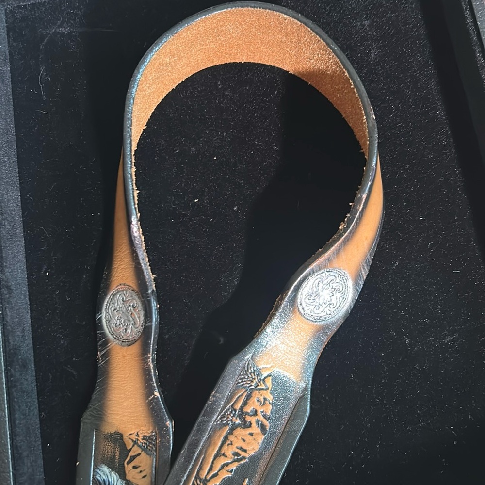 Leather Eagles Western Belt - Picture 6 of 8